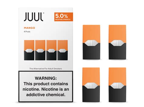 JUUL pods (4pods , 50mg) - Mango