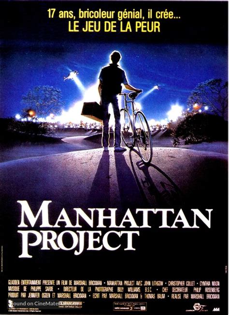 The Manhattan Project (1986) French movie poster