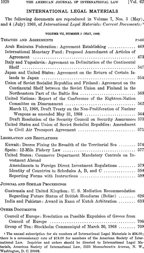 International Legal Materials | American Journal of International Law ...