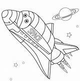 Space shuttle coloring Page  Free And Printable sketch template