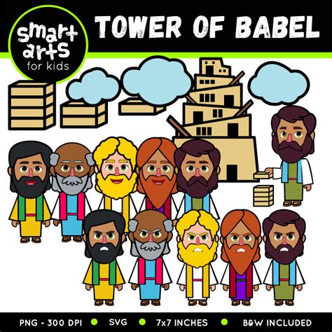 Tower of Babel Clip Art - Educational Clip Arts and Bible Stories