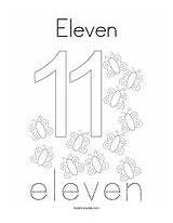 Number 11 Coloring Pages For Kids sketch template