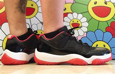 Air Jordan 11 Low "Bred" On-Feet - Air Jordans, Release Dates & More | JordansDaily.com