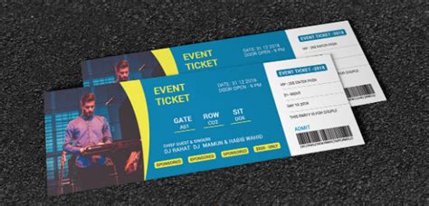 Event Ticket Template Psd