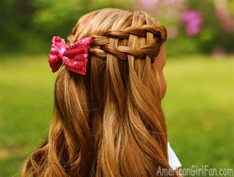 Double Waterfall Twist Hairstyle For American Girl Dolls! (click through for tutorial ...