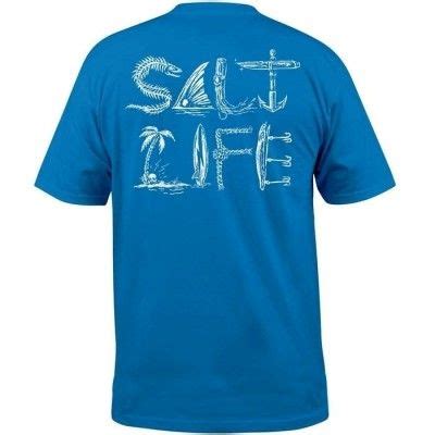 Salt Life Men's Icons Pocket Tee Shirt (Royal Blue;Small) | Pocket tee ...