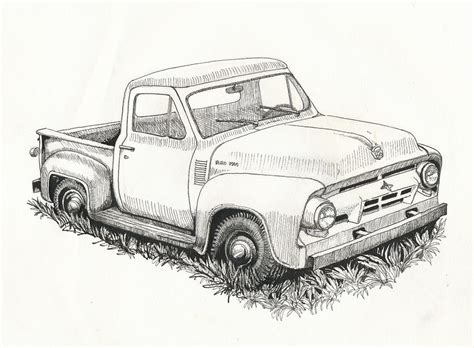 Pickup Truck Sketch