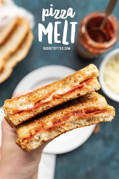 Pizza Melts (Pizza Grilled Cheese) - Budget Bytes