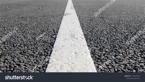 Empty Road Single Solid White Line Stock Photo 1174343329 | Shutterstock