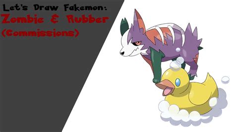 Let's Draw Fakemon: Zombie-type and Rubber-type (Commission) - YouTube