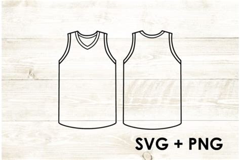 Jersey Template Front and Back Outlined Graphic by Too Sweet Inc · Creative Fabrica