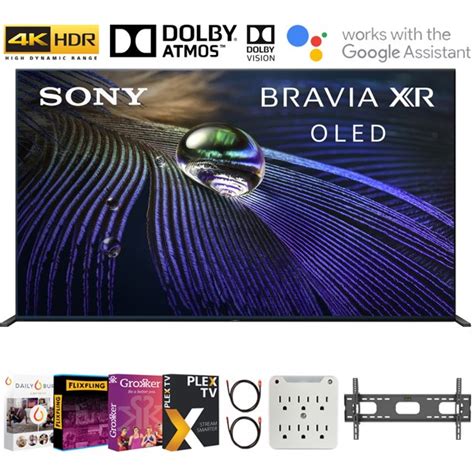 Sony BRAVIA XR A90J 65 Inch 4K HDR OLED 2021 Smart TV Bundle with ...