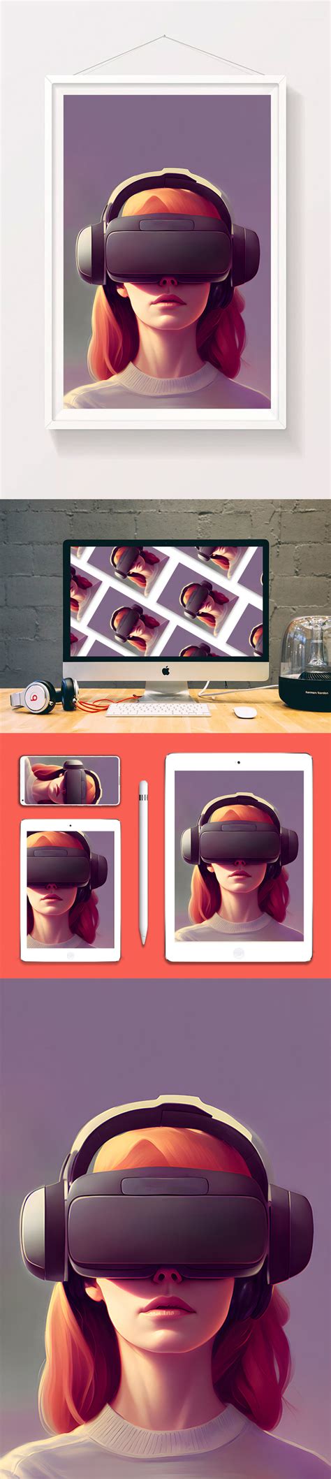 Metaverse Future Technology Vr Glasses Digital Art Illustration | JPG ...