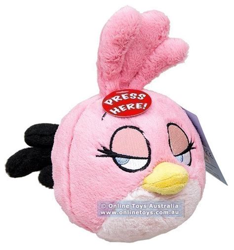 Angry Birds Plush Stella Pink Stuffed Animal Toy Bird Rovio Commonwealth 5 NWT ...