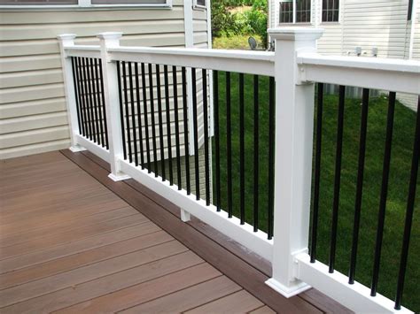 Black And White Porch Railing — Randolph Indoor and Outdoor Design