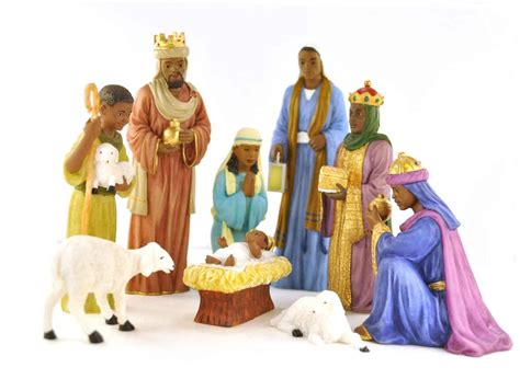 African American Nativity Figurine Set IV | The Black Art Depot