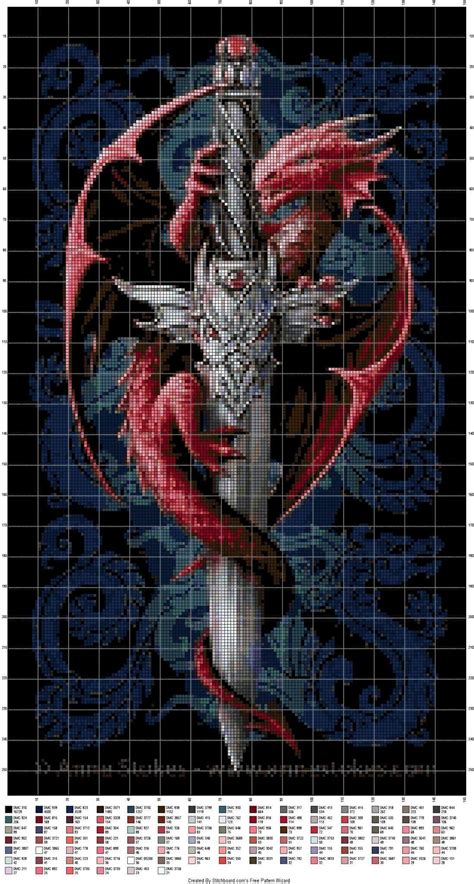 Dragon Cross Stitch, Fantasy Cross Stitch, Beaded Cross Stitch, Crochet Cross, Cross Stitch ...