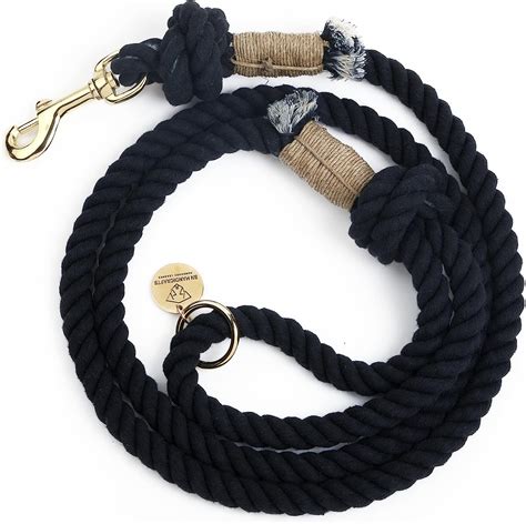 Amazon.com : Black Rope Leashes for Dogs Rope Dog Leash Rope Cute Dog ...