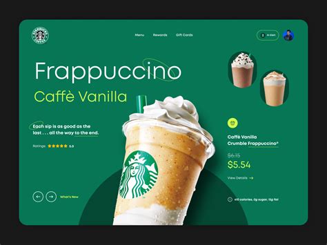 Starbucks Coffee - Landing Banner Concept Light by Zeeshaan Div on Dribbble