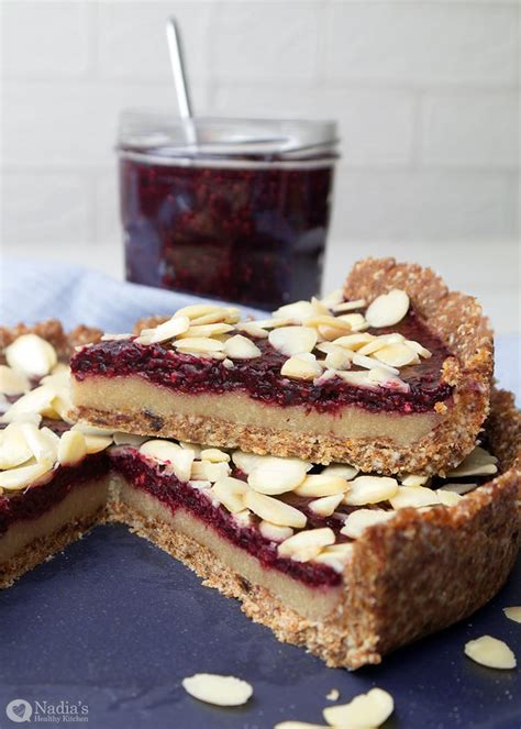 No-bake Cherry Bakewell Tart