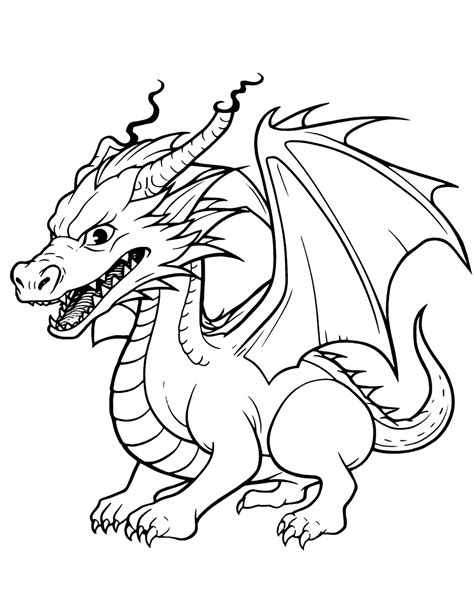 35 Dragon Coloring Pages: Printable Sheets