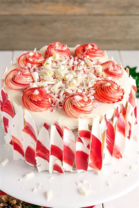 White Chocolate Candy Cane Cake - Liv for Cake