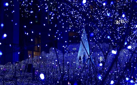 Christmas Lights Blue Wallpapers - Wallpaper Cave