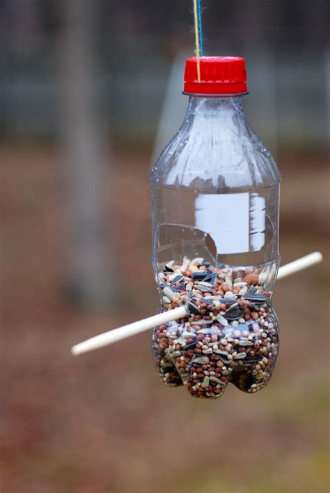 coke bottle bird feeder | Homemade bird feeders, Bird feeders, Bird feeder craft