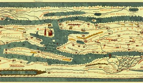 מפת פהטינגר (Tabula Peutingeriana), היא מפת הדרכים של האימפריה הרומית ונערכה במאה הרביעית לספירה ...