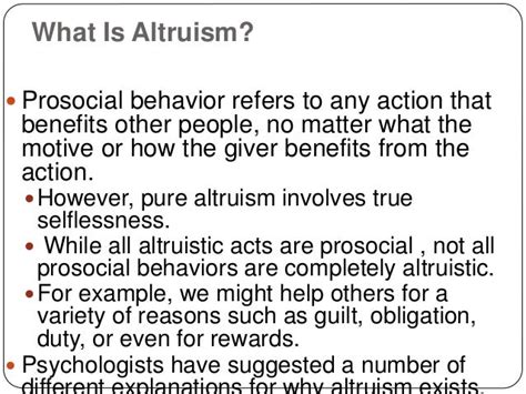 Altruism