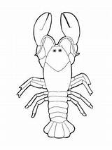Realistic Lobster Coloring Page sketch template