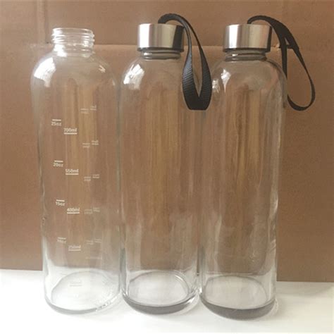 500ml 1litre Unbreakable Reusable Clear Glass Sports Water Bottle Wholesale - Buy Glass Sports ...