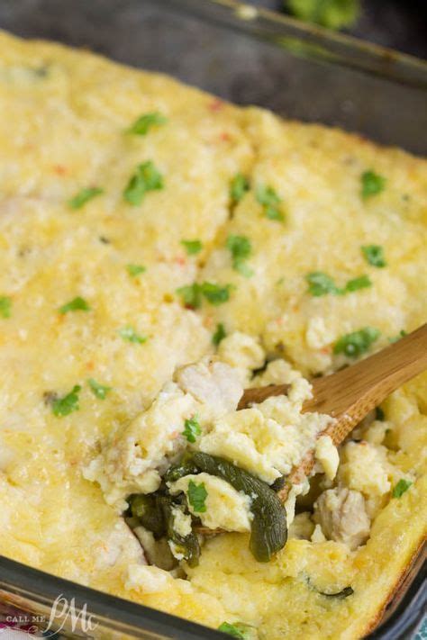 Here's one to get excited about, Poblano Pepper Chili Rellenos Casserole is a super easy and ta ...