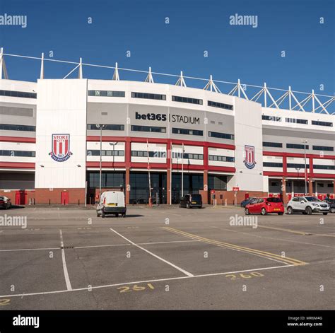 Entrance to Stoke City football stadium Stock Photo - Alamy