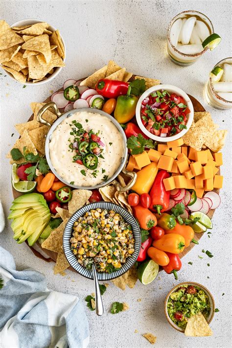 Mexican-Inspired Vegetarian Charcuterie Board - Fork in the Kitchen