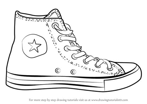 Converse Shoes Drawing