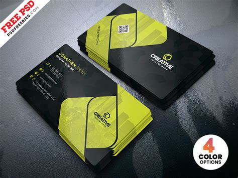 Creative Business Cards Design Psd Template by PSD Freebies on Dribbble