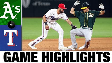 A's vs. Rangers Game Highlights (6/23/21) | MLB Highlights - YouTube