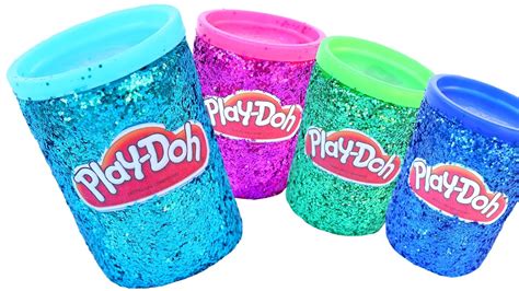 DIY How To Make Super Sparkle Glitter Play Doh Tubs Modelling Clay Mighty Toys Shopkins Glitter ...