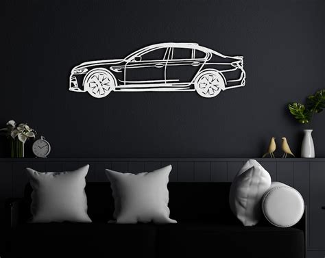 BMW M5 Metal Wall Decor, Garage Wall Art, Sport Car Sign, Gift for ...