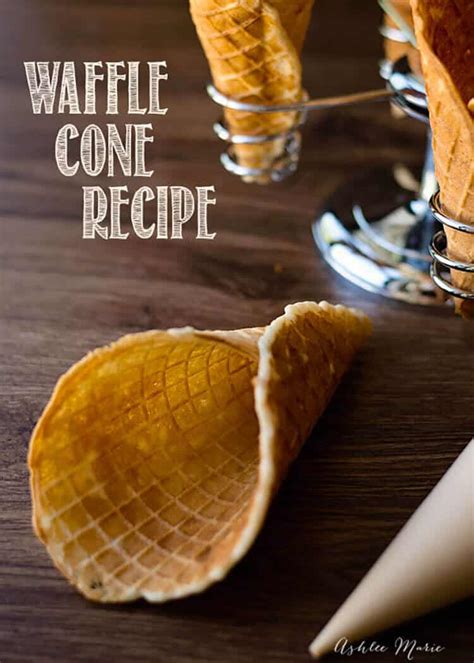 Homemade Waffle Cones and Bowls - Ashlee Marie - real fun with real food