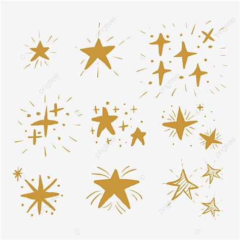 Glitter Sparkle Star Vector PNG Images, Hand Drawn Glitter Sparkle Star ...