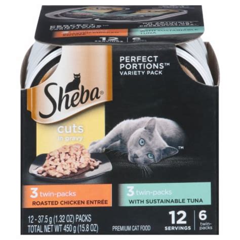 Sheba Perfect Portions Cuts In Gravy Wet Cat Food Entrees Multipack, 12 ct / 1.3 oz - Harris Teeter