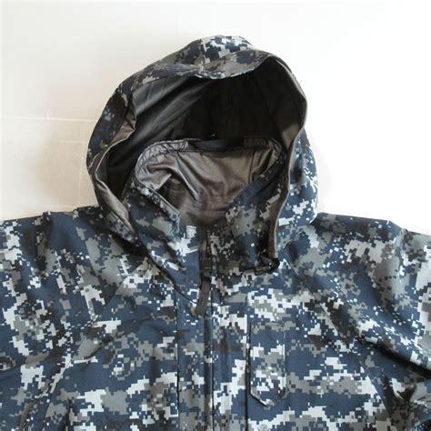 Mens Camo Jacket US Navy NWU Parka Camouflage Blue Pa… - Gem