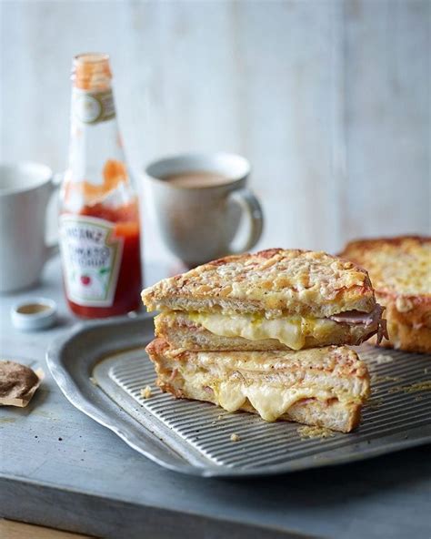 Eggy-bread grilled cheese sandwich recipe | delicious. magazine