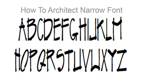 Architectural Drafting Font