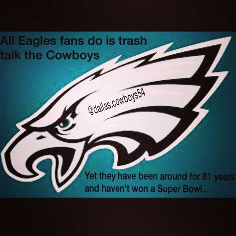 Pin by Carole Stevens on I HATE the Philadelphia Eagles | Cowboys nation, Eagles fans, Eagles