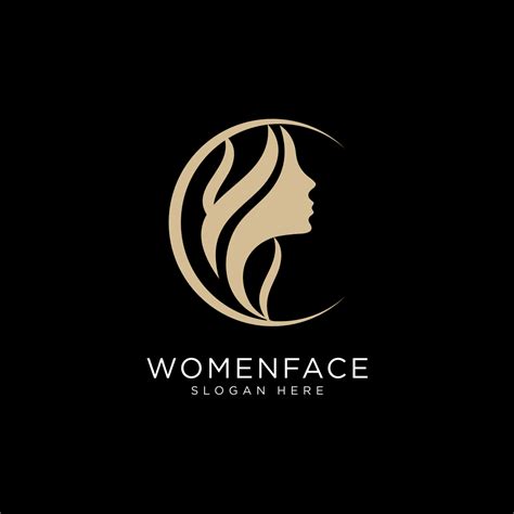 Woman Face Beauty Logo Design Vector Template - MasterBundles