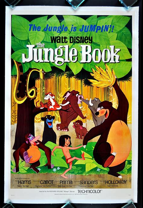 THE JUNGLE BOOK * CINEMASTERPIECES 1SH ORIGINAL MOVIE POSTER 1967 DISNEY