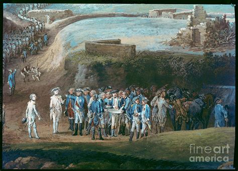 The Siege Of Yorktown, 1st-17th October 1781, Detail Of The Central ...